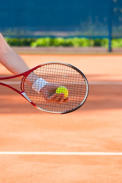 Tennis spielen — Stockfoto