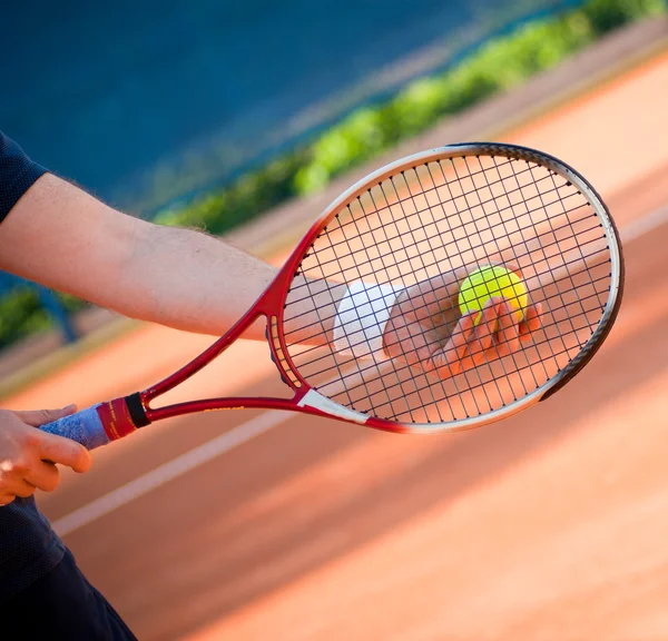 Playing tennis — Stock Photo, Image