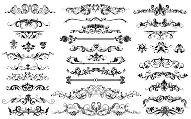 Elements for design and page decoration clipart