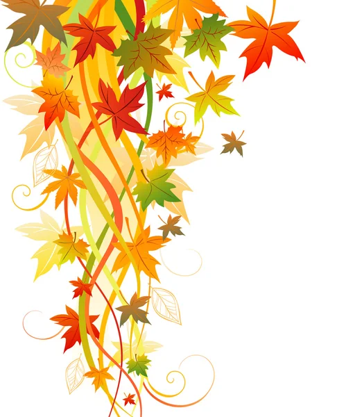 Background with autumn leaves — Stock Vector