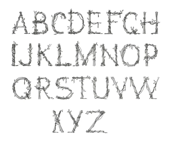 Αλφάβητο, ζωγραφισμένα στο χέρι — Φωτογραφία Αρχείου