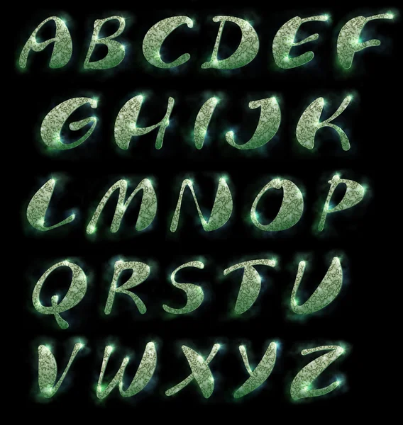 Marmur alfabet, zestaw — Zdjęcie stockowe