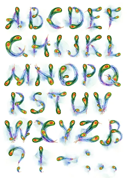 Phoenix alphabet — Stock Photo, Image