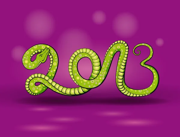 Serpente verde 2013 — Vetor de Stock