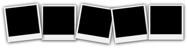 Quadro de imagem vazio Conjunto de estilo Polaroid — Fotografia de Stock