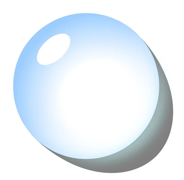 Blue drop icon — Stock Photo, Image