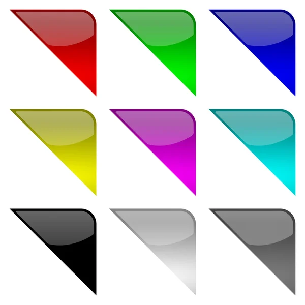Esquinas coloridas del marco —  Fotos de Stock