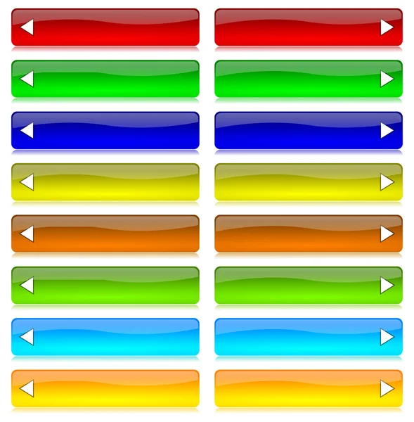 Colored bar set with arrow — Stock Photo, Image
