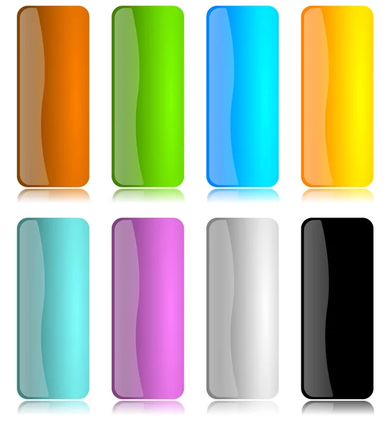 Conjunto de barras verticais coloridas e brilhantes — Fotografia de Stock