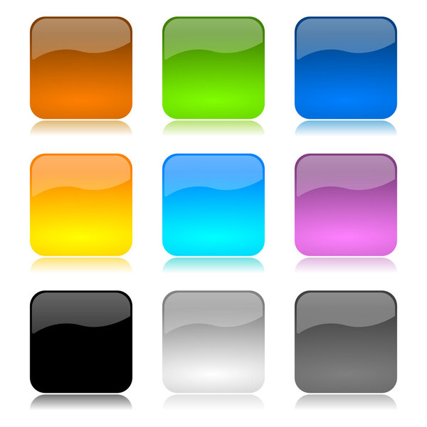Colored app buttons set