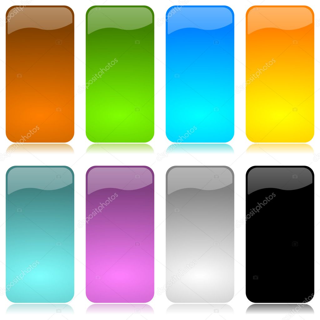 Colored and glossy vertical bar set