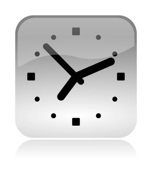 Analog clock time web interface icon — Stock Photo, Image