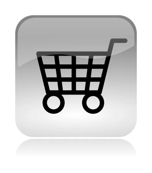 Bevásárló kosár webes felület ikon — Stock Fotó