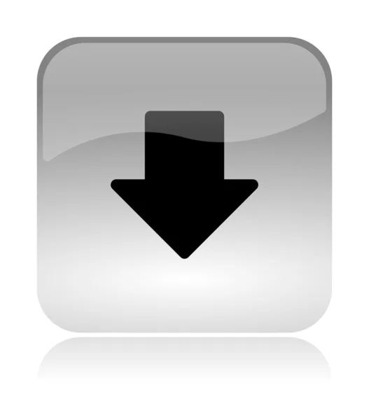 Flèche vers le bas icône de l'interface Web inférieure — Photo