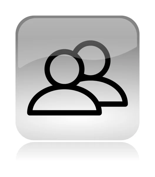 Group users web interface icon — Stock Photo, Image