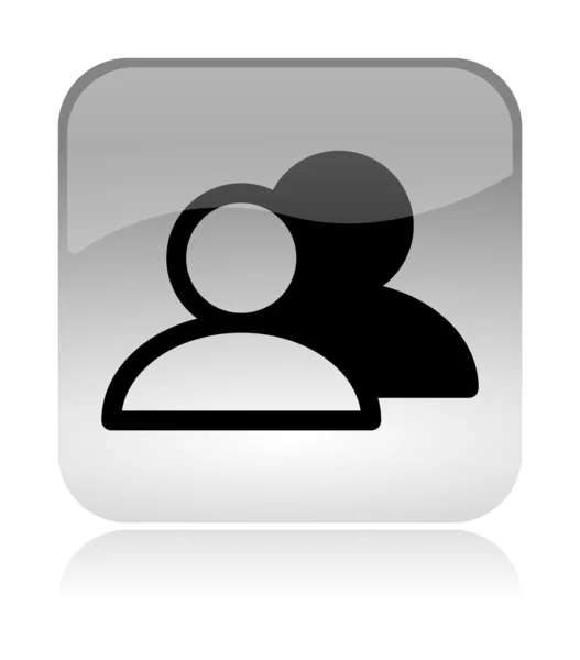 Grupa użytkowników sieci web interfejs ikona — Zdjęcie stockowe