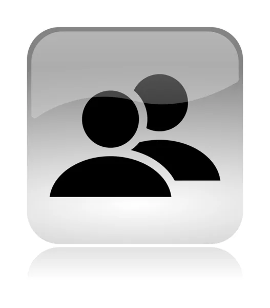 Grupa użytkowników sieci web interfejs ikona — Zdjęcie stockowe
