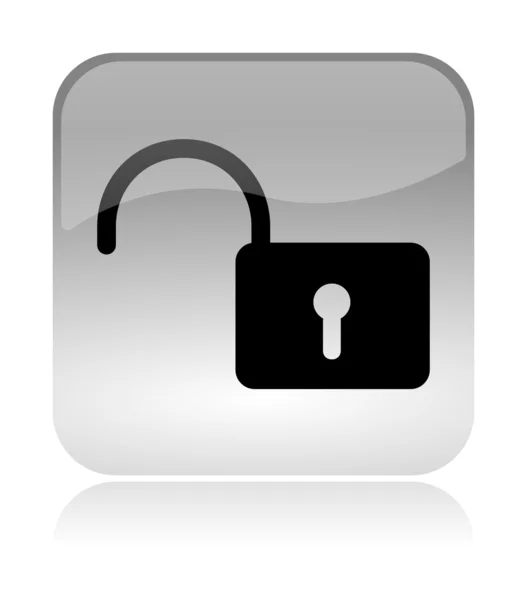 stock image Unlock security padlock web interface icon