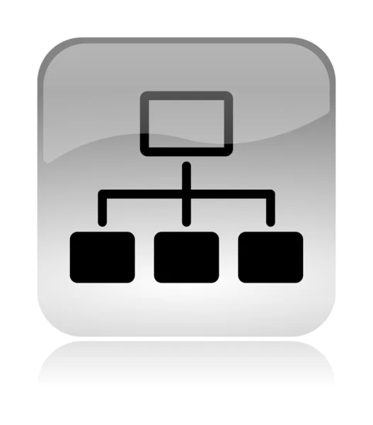 Network scheme web interface icon — Stock Photo, Image