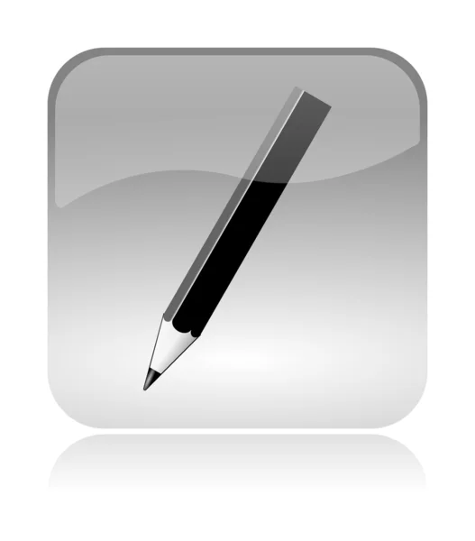 Bleistift auf Web-Interface-Symbol — Stockfoto