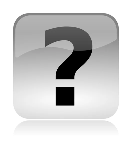 Question mark web interface icon — Stock Photo, Image