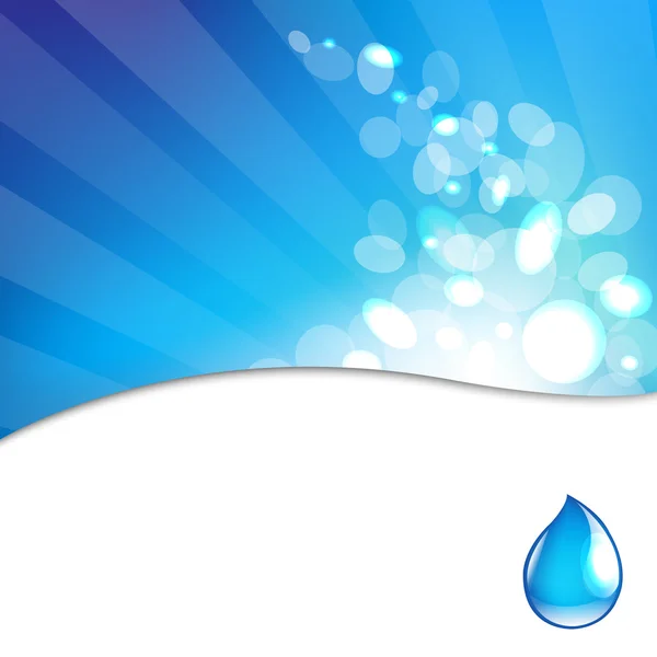 Water Drop Background — Stock Vector