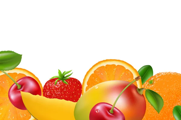 Confine della frutta — Vettoriale Stock
