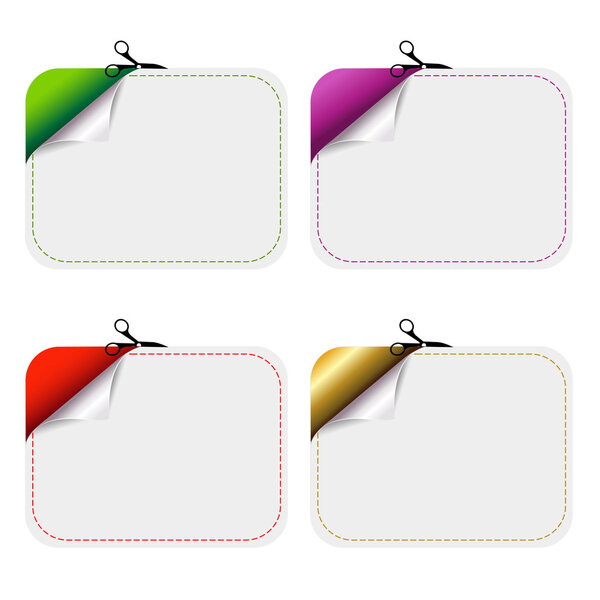 Blanks Advertising Coupon Cut From Sheet Of Paper