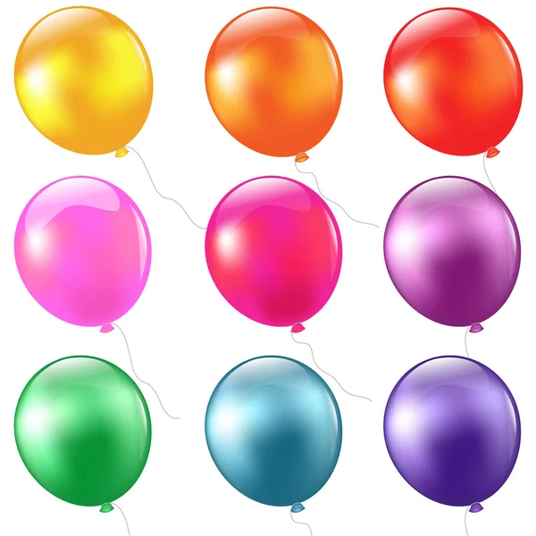 Büyük set balonlar — Stok Vektör