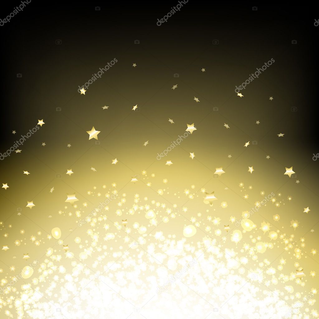 Black Abstract Dark Background With Stars