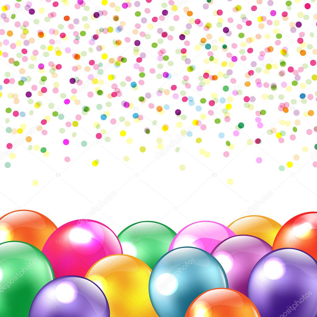 Balloons And Confetti
