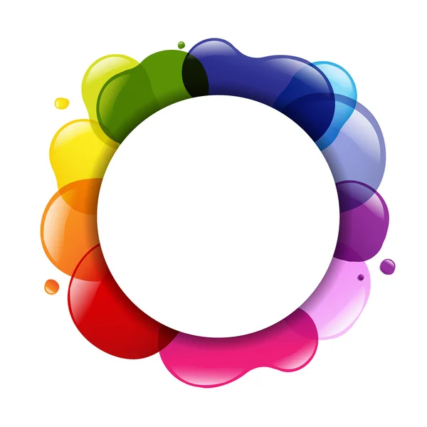 Boîte de dialogue ballon et couleur — Image vectorielle