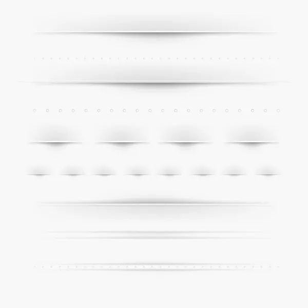 Set Of Dividers — Stock Vector