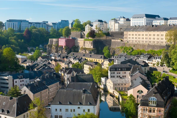 Vista su Grund, Lussemburgo — Foto Stock