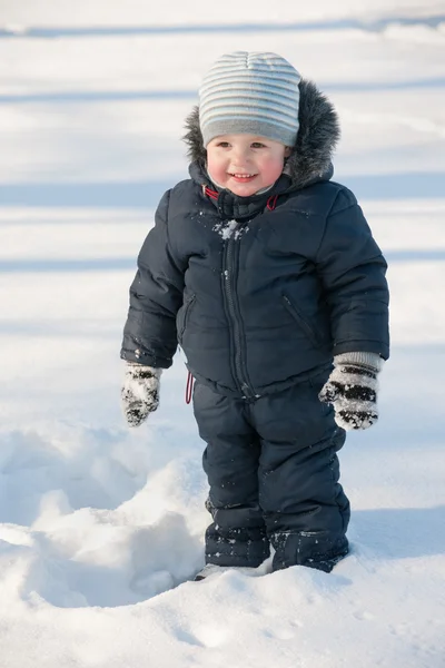Cheerful winter walk — Stock Photo, Image