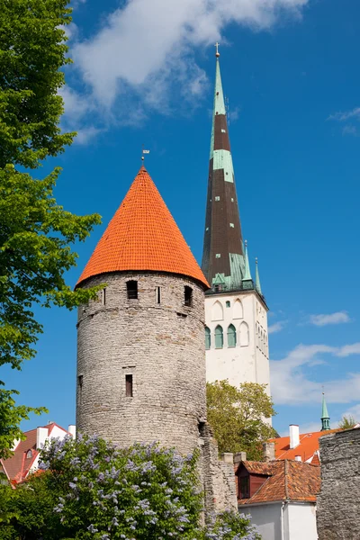 Vista del casco antiguo de Tallin — Foto de Stock