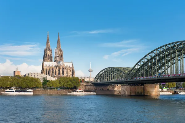 Köln rhein içinde görünüm — Stok fotoğraf