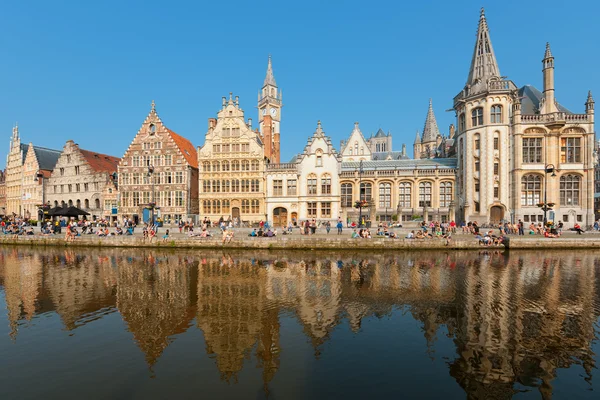 Graslei in Ghent — Stock Photo, Image