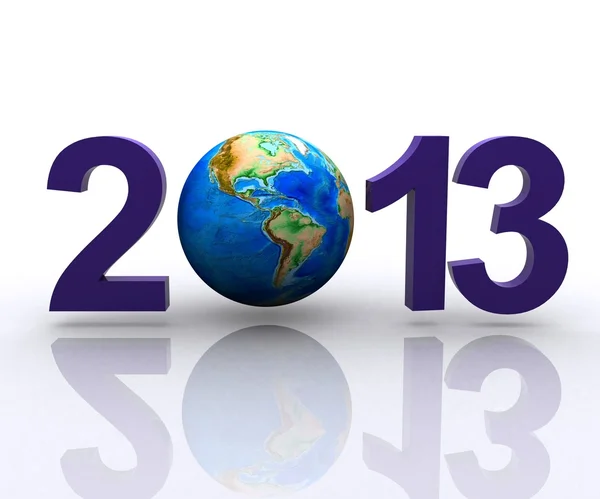 Em todo o mundo celebra o Ano Novo — Fotografia de Stock