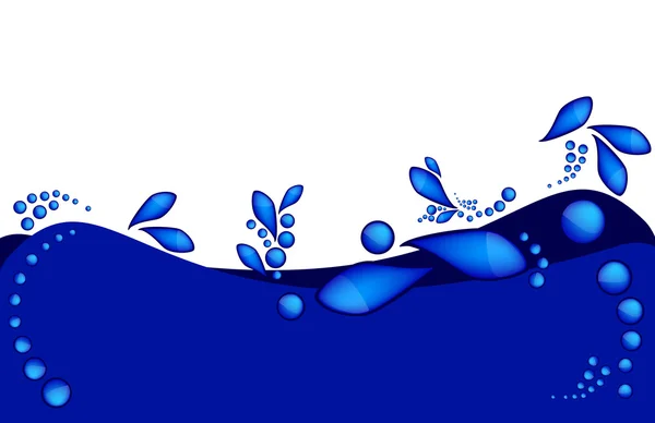 水抽象的装饰 — 图库矢量图片
