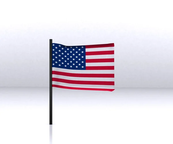 アメリカ国旗 - 3d — ストック写真