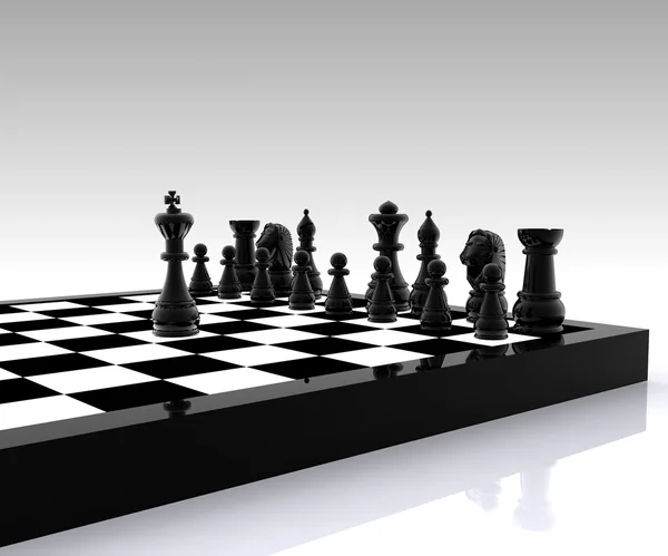 Šachy - 3d — Stock fotografie