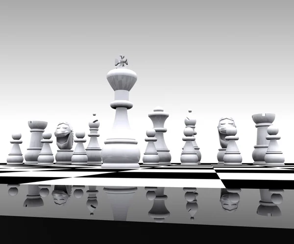 Σκάκι - 3d — Φωτογραφία Αρχείου