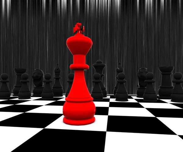 Échecs 3D - Red King — Photo