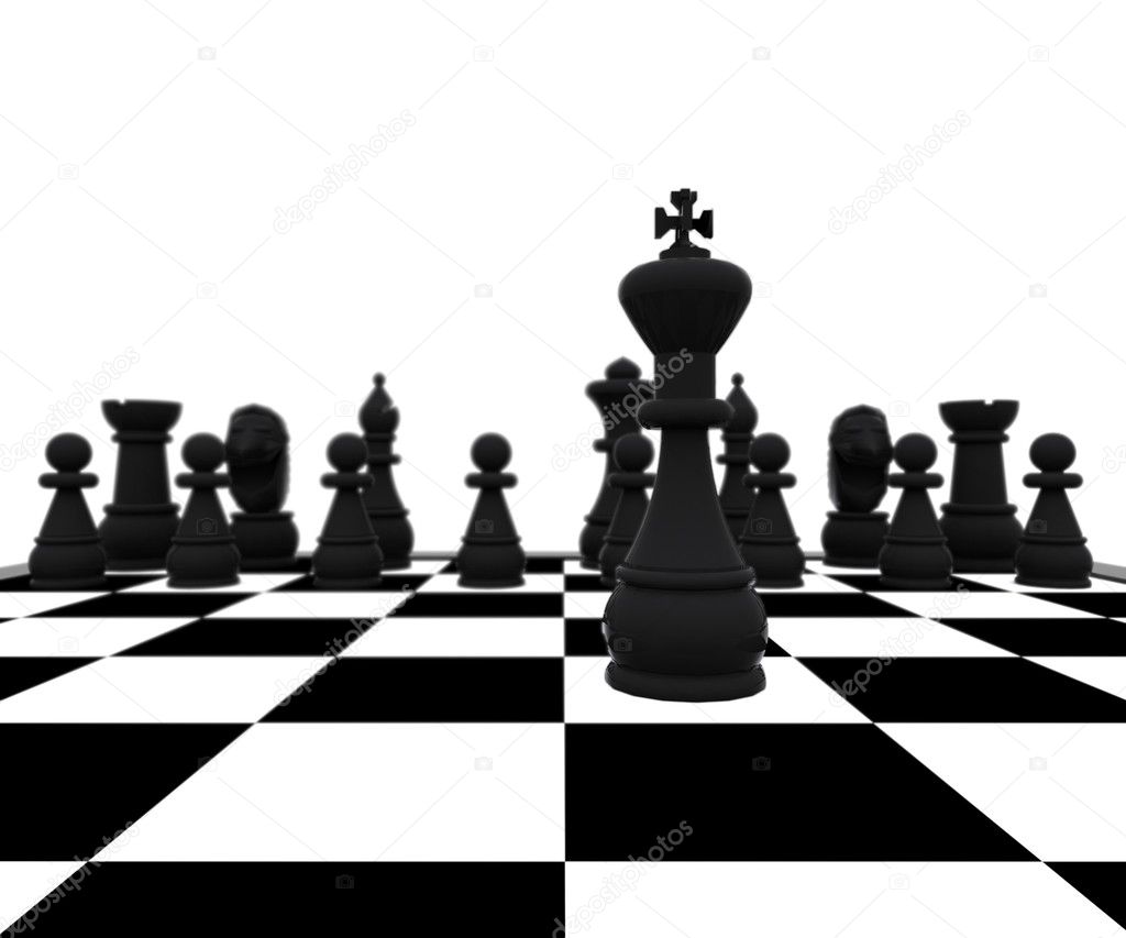 3d Chess - king in battle