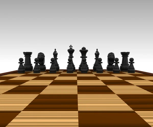 3d ajedrez —  Fotos de Stock