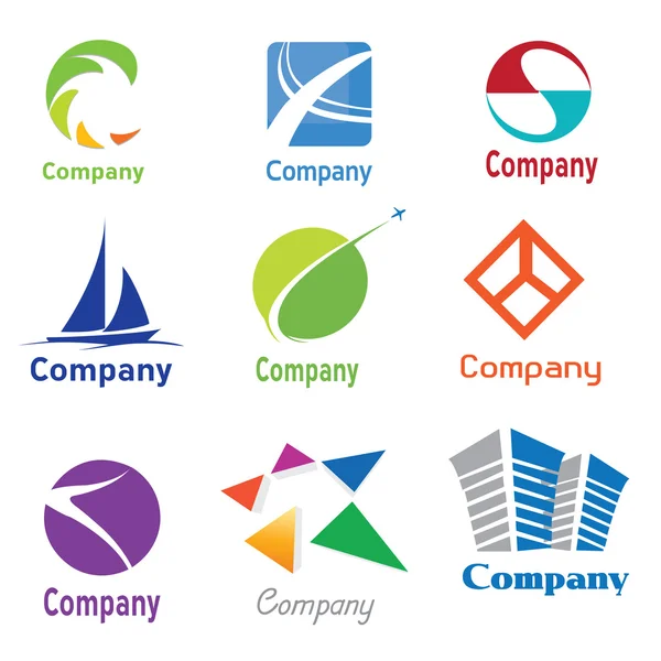 Logo tervezési minták 01 — Stock Vector