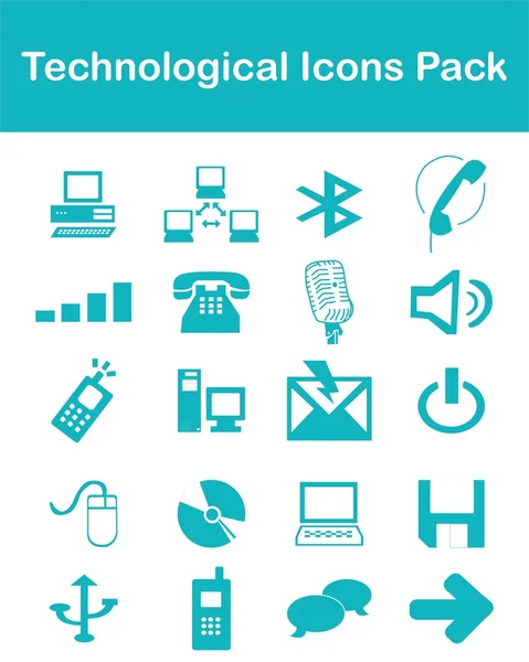 Tekniska ikoner pack — Stock vektor
