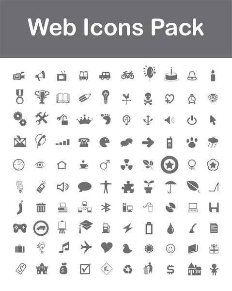 Paquete de iconos web — Archivo Imágenes Vectoriales
