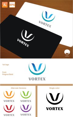 Vortex Logo Design clipart